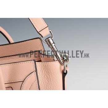 Replica Celine Luggage Nano Peach Silver Hardware 18926746