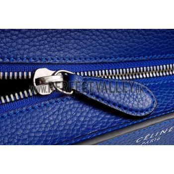 Celine Luggage Micro Blue Silver Hardware 18926757