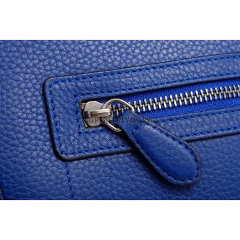 Celine Luggage Micro Blue Silver Hardware 18926757