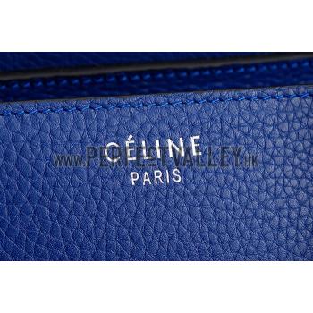 Celine Luggage Micro Blue Silver Hardware 18926757