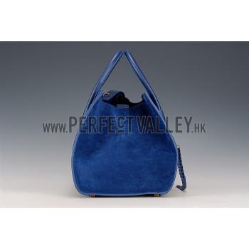 Celine Phantom Luggage Suede Leather Blue