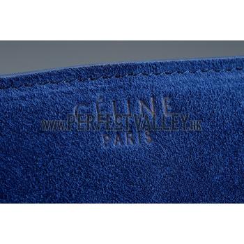 Celine Phantom Luggage Suede Leather Blue