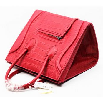 Replica Celine  8001 Ladies Crocodile Pink Bag