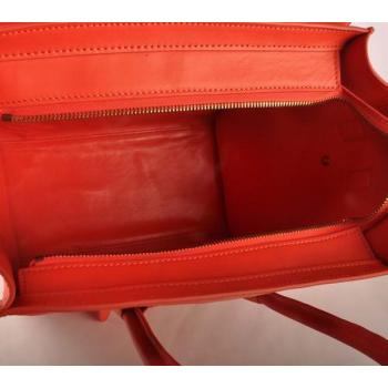 Celine  303 Handbag Cow Leather Orange