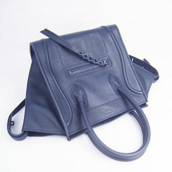 Cheap Celine 1890 2way Cow Leather Blue Bag HM09268