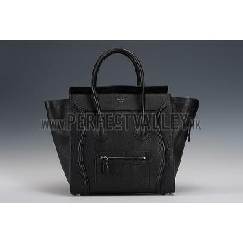 Celine Mini Luggage Black Silver Hardware 18926736