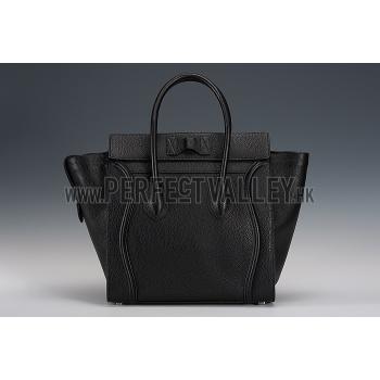 Celine Mini Luggage Black Silver Hardware 18926736