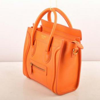 Celine  308 Ladies Cow Leather Orange Handbag