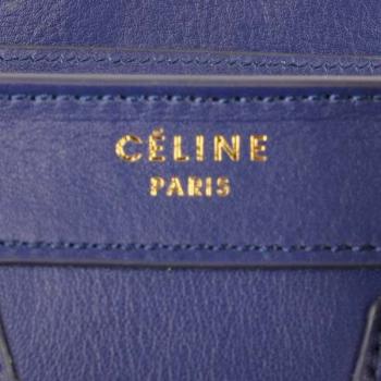 Celine  308 Cow Leather Blue