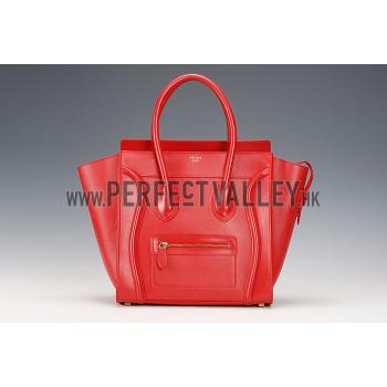 Replica Celine Mini Luggage Red