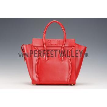 Replica Celine Mini Luggage Red