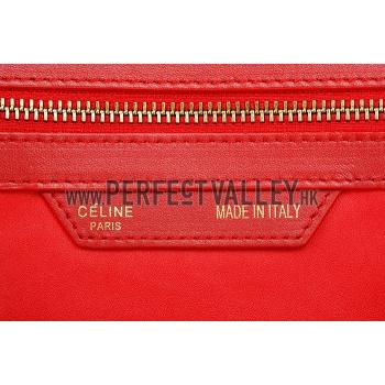 Replica Celine Mini Luggage Red