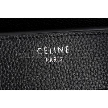 Celine Luggage Micro Black Silver Hardware 18926756