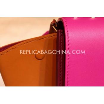 Replica Celine Trapeze Leather Red Handbag