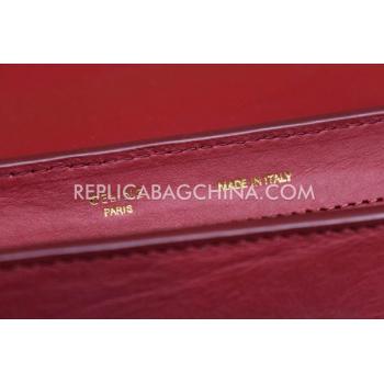 Replica Celine Trapeze Leather Red Handbag