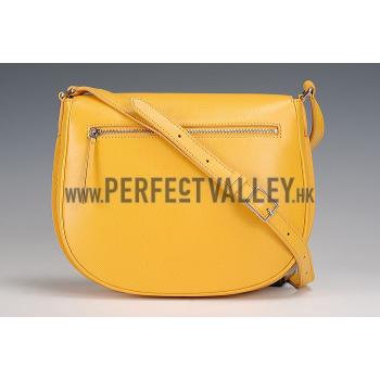 Celine Trotteur Bag Soft Leather Yellow 608236