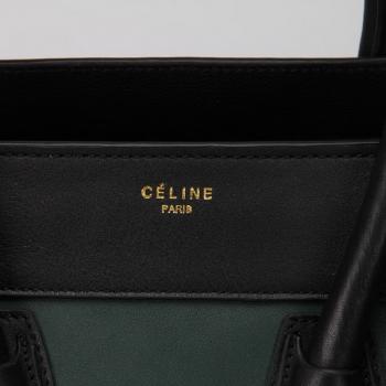 Celine  88032 2way Lambskin Green Replica