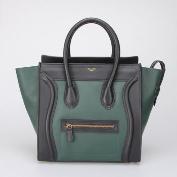 Celine  88032 2way Lambskin Green Replica