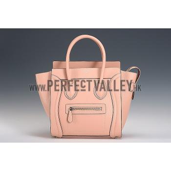 Celine Luggage Micro Peach Silver Hardware 18926759