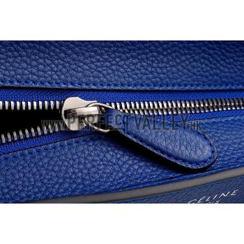 Replica Celine Mini Luggage Royal Blue Silver Hardware 18926737