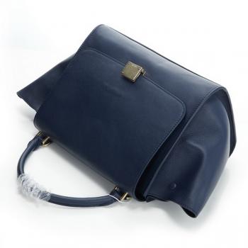 Celine  3042 2way Cow Leather Blue