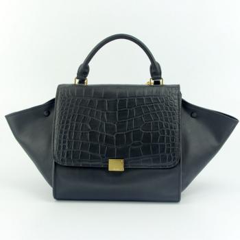 Replica Celine  64430 Ladies Crocodile Black