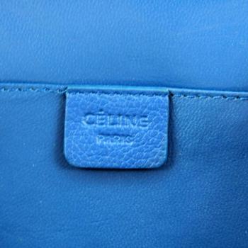 Celine  80029 2way Cow Leather Blue Replica