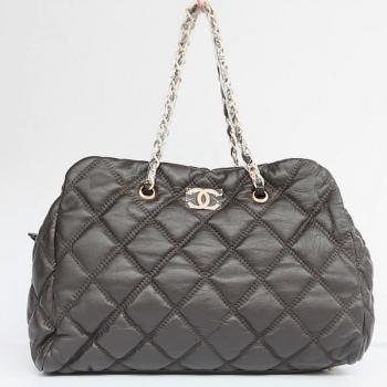 Chanel Bubble Bags 35616 Coffee Lambskin Large Handbags