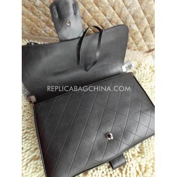 Replica Chanel Paris Dallas Handbag Black Calfskin HM00202