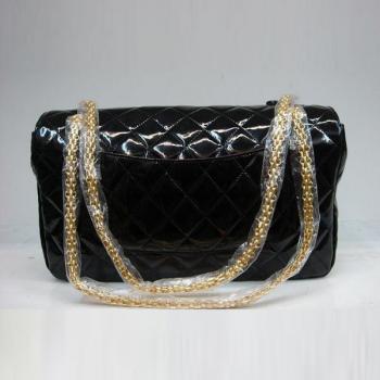 Chanel 2.55 Reissue Flap 1113 Black Enamel Ladies Bags