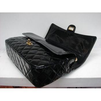 Chanel 2.55 Reissue Flap 1113 Black Enamel Ladies Bags