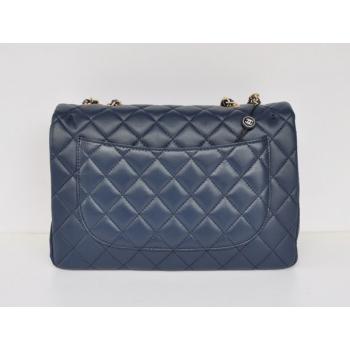 Chanel  Flap bags 28600 Blue Lambskin Medium Bags Replica