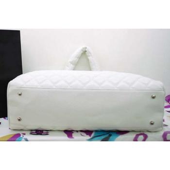 Replica Chanel Coco bags 36090 White Lambskin Large Bags