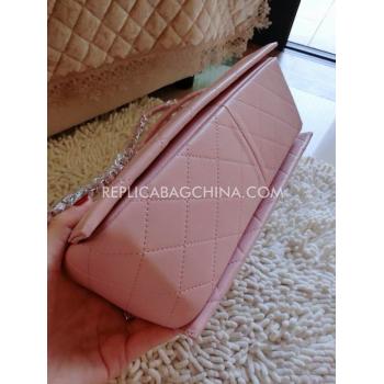 Chanel Handbag Leather Shoulder Bag New Arrival Pink Replica