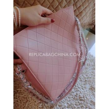 Chanel Handbag Leather Shoulder Bag New Arrival Pink Replica