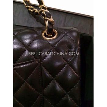 Chanel Handbag Calfskin  Flap Black