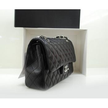 Cheap Chanel A1112 Black Lambskin 2way