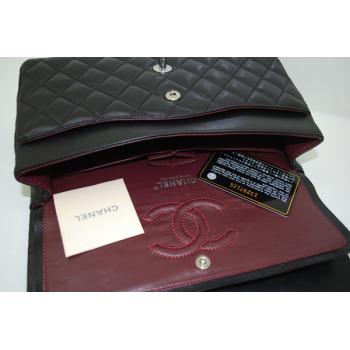 Cheap Chanel A1112 Black Lambskin 2way