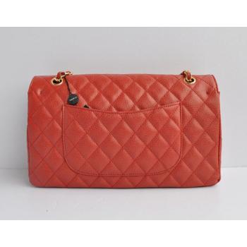 Chanel  Flap bags 1113 Red Cow Leather Ladies Handbags