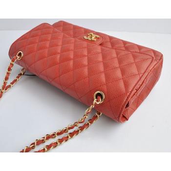 Chanel  Flap bags 1113 Red Cow Leather Ladies Handbags