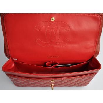 Chanel  Flap bags 1113 Red Cow Leather Ladies Handbags