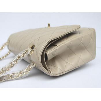 Chanel  Flap bags 01113 Grey Cow Leather Ladies Handbag Replica