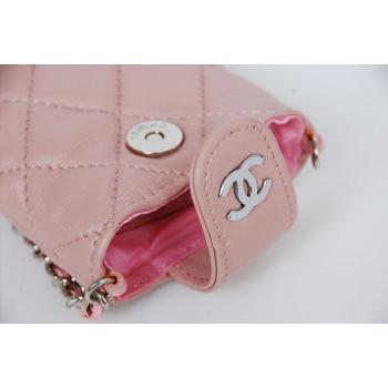 Chanel Iphone Cases 172 Pink Lambskin Small Bags Replica