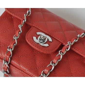 Replica Chanel  Flap bags 1115 Red Cow Leather Cross Body Bag