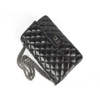 Chanel 2.55 Reissue Flap 30226 Black Crocodile Cross Body Bag