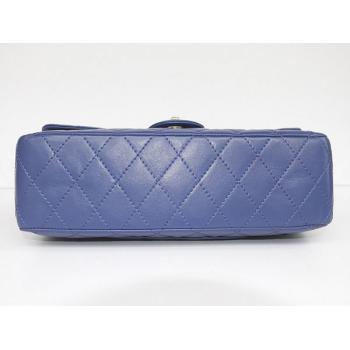 Replica Chanel  Flap bags 01113 Blue Medium Cross Body Bag