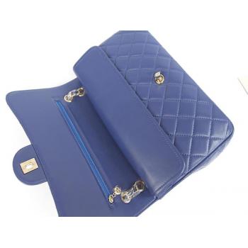 Replica Chanel  Flap bags 01113 Blue Medium Cross Body Bag