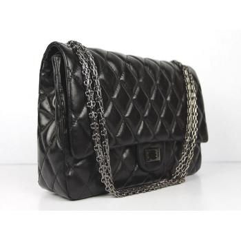 Chanel 2.55 Reissue Flap 35490 Black Crocodile Cross Body Bag