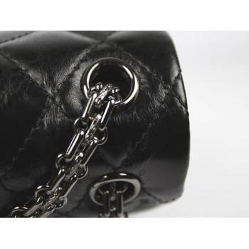 Chanel 2.55 Reissue Flap 35490 Black Crocodile Cross Body Bag