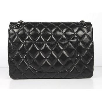 Chanel 2.55 Reissue Flap 35490 Black Crocodile Cross Body Bag